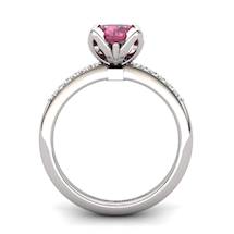 Garnet Elite Lilac Wonder Tulip Solitaire Ring