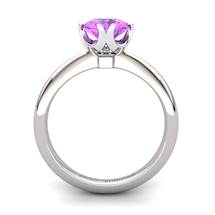 Amethyst Artisanal Queen of Night Solitaire Ring