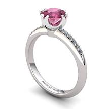 Garnet Elite Queen of Night Solitaire Ring