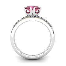 Garnet Elite Queen of Night Solitaire Ring