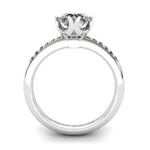 White Topaz Elite Queen of Night Solitaire Ring