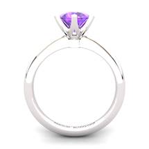 Amethyst Artisanal Tarda Solitaire Ring