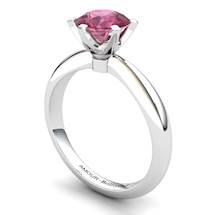 Garnet Artisanal Tarda Solitaire Ring
