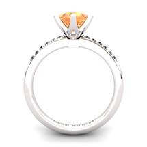 Citrine Elite Tarda Solitaire Ring