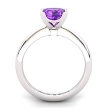 Amethyst Artisanal Magic of Love Solitaire Ring