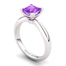 Amethyst Artisanal Magic of Love Solitaire Ring