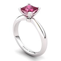 Garnet Artisanal Magic of Love Solitaire Ring