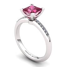 Garnet Elite Magic of Love Solitaire Ring