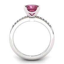 Garnet Elite Magic of Love Solitaire Ring