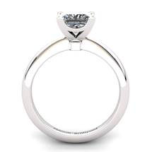 White Topaz Artisanal Magic of Love Solitaire Ring