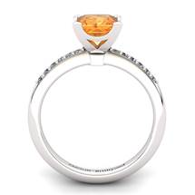 Citrine Elite Magic of Love Solitaire Ring
