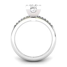 White Topaz Elite Watchtower Solitaire Ring