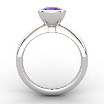 Amethyst Artisanal Imperial Cone Solitaire Ring