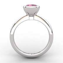 Garnet Artisanal Imperial Cone Solitaire Ring