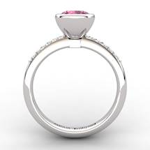 Garnet Elite Imperial Cone Solitaire Ring