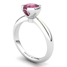 Garnet Artisanal The Eye of Venus Solitaire Ring