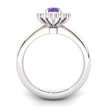 Amethyst Artisanal Royal Heritance Silver Engagement Ring