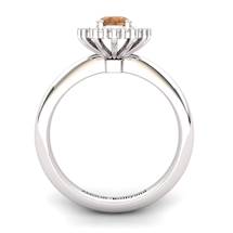 Artisanal The Royal Heritance Silver Citrine Engagement Ring