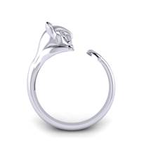 Blue Sapphire Cat Ring