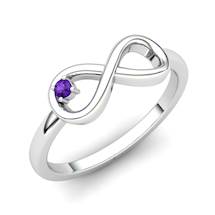 Amethyst Infinity Love Ring