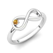 Infinity Love Citrine Ring