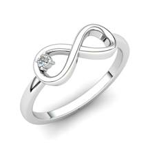 White Sapphire Infinity Love Ring