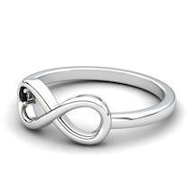 Onyx Infinity Love Ring