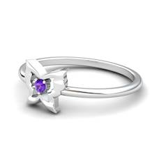 Amethyst Gatekeeper Butterfly Ring