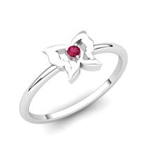 Ruby Gatekeeper Butterfly Ring