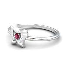 Pink Tourmaline Gatekeeper Butterfly Ring