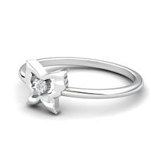 White Topaz Gatekeeper Butterfly Ring