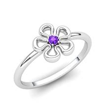 Amethyst Lantana Flower Ring