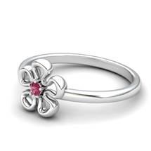 Garnet Lantana Flower Ring