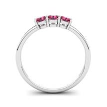 Garnet Three Wishes Ring