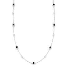 Onyx Midnight Sphere Matinee Necklace