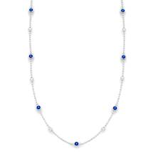 Blue Topaz Azure Matinee Necklace 