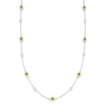 Peridot Honeydew Wreath Matinee Necklace