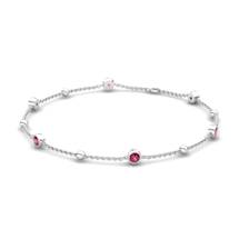 Pink Garnet Mathiola Bracelet