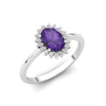 Amethyst Silver Ring Cleopatra