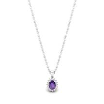 Empress Theodora Purple Amethyst Silver Pendent 
