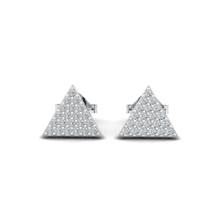 Athena Cubic Zirconia Filled Triangular Earrings