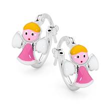 Sterling Silver Little Diva Hoop Earrings