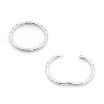 Sterling Silver Tube Hinged Earrings