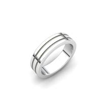 Esteban Sterling Silver Grooved Ring