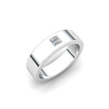 Esteban Sterling Silver White Sapphire Men’s Ring