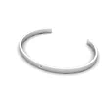 Esteban Men’s White Sapphire Cuff Bracelet