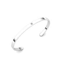 Esteban Men’s White Sapphire Cuff Bracelet