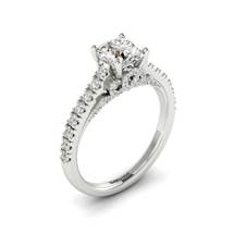 White Gold Brilliant Cut Diamond Engagement Ring Vera