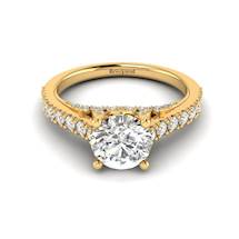 Yellow Gold Brilliant Cut Diamond Engagement Ring Vera