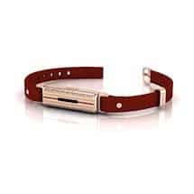 Brilliyond Smart Fitbit Bangle Pink Sapphire Rose Gold Leopard Cherry Belt